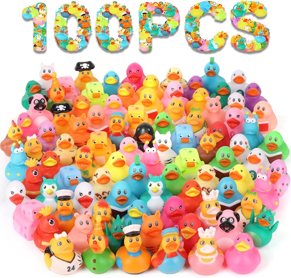 100-Pack Assorted Jeep Ducks