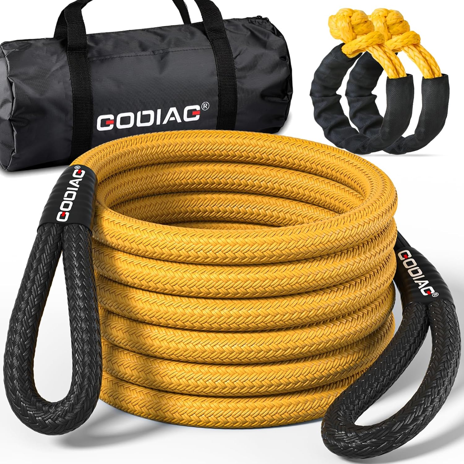 GODIAG 1" Kinetic Rope + 2 Soft Shackles Kit
