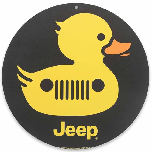 Jeep Grille Duck Metal Wall Sign