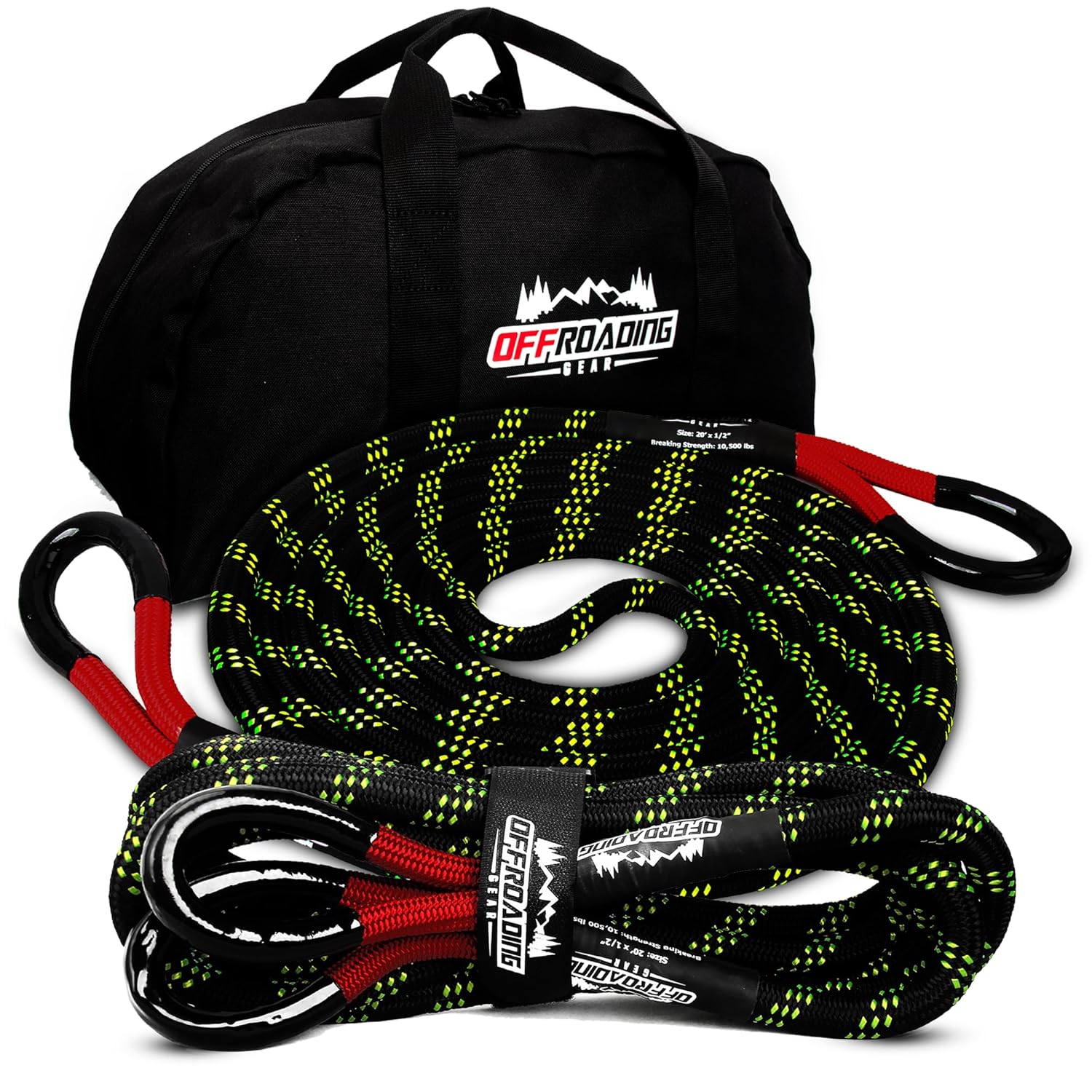 Offroading Gear 7/8" × 20 ft Kinetic Recovery Rope