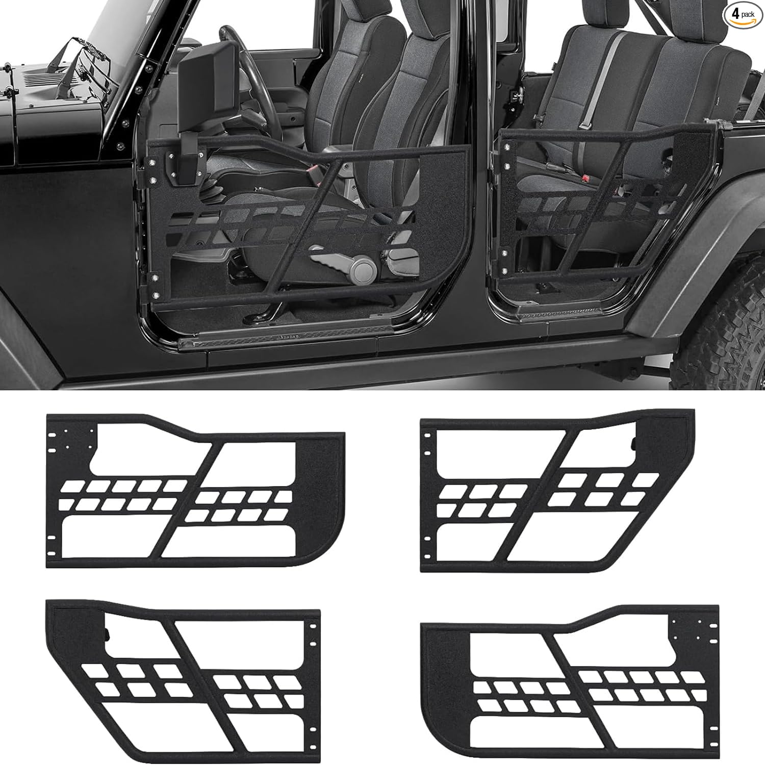 Fat-Tube Half Doors — Set of 4